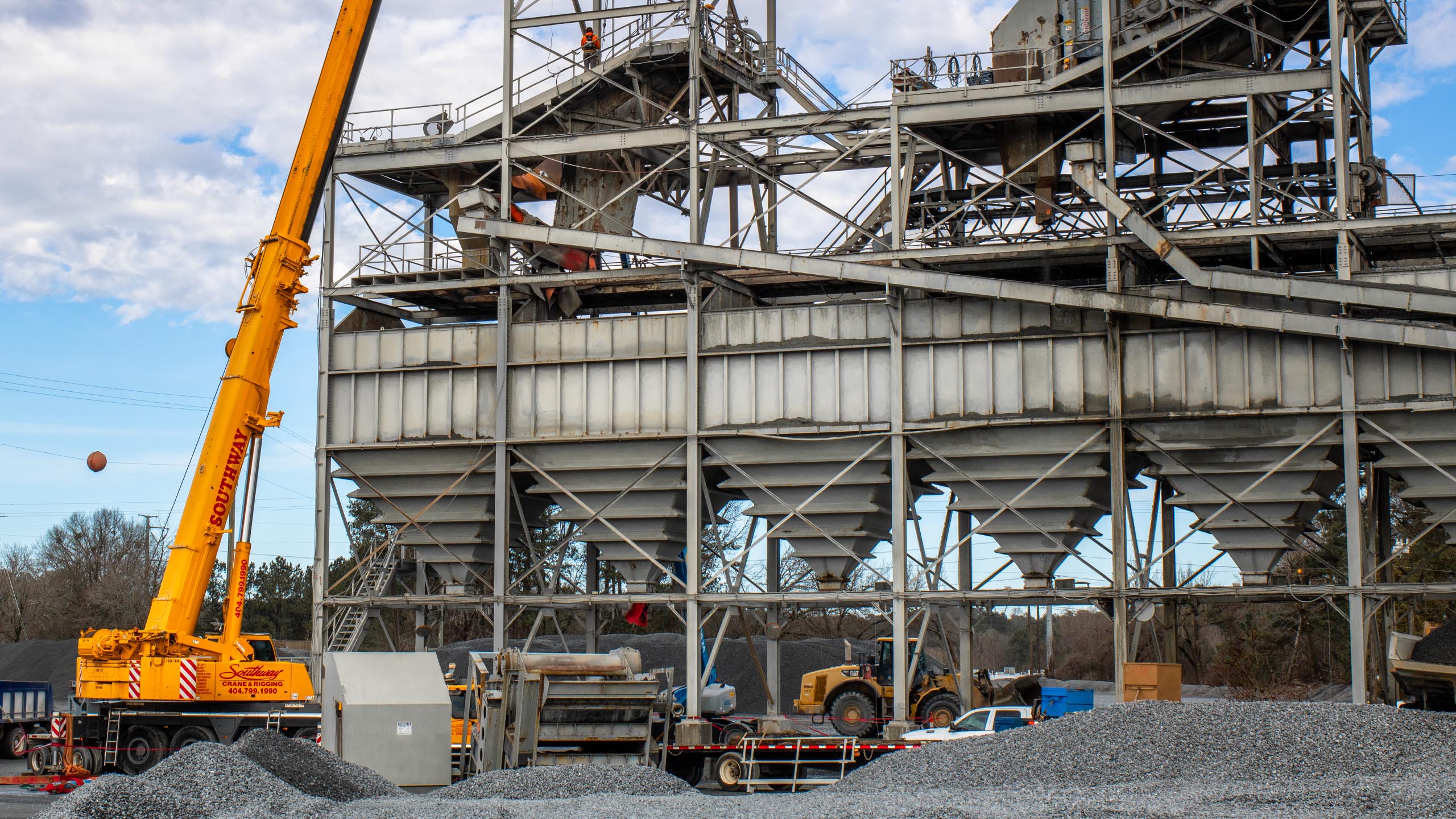 All-Terrain Crane Rock Quarry Lift