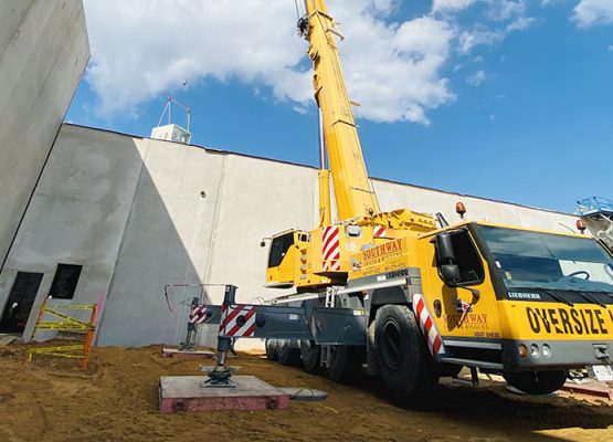 Southway Mobile Crane Construction Site